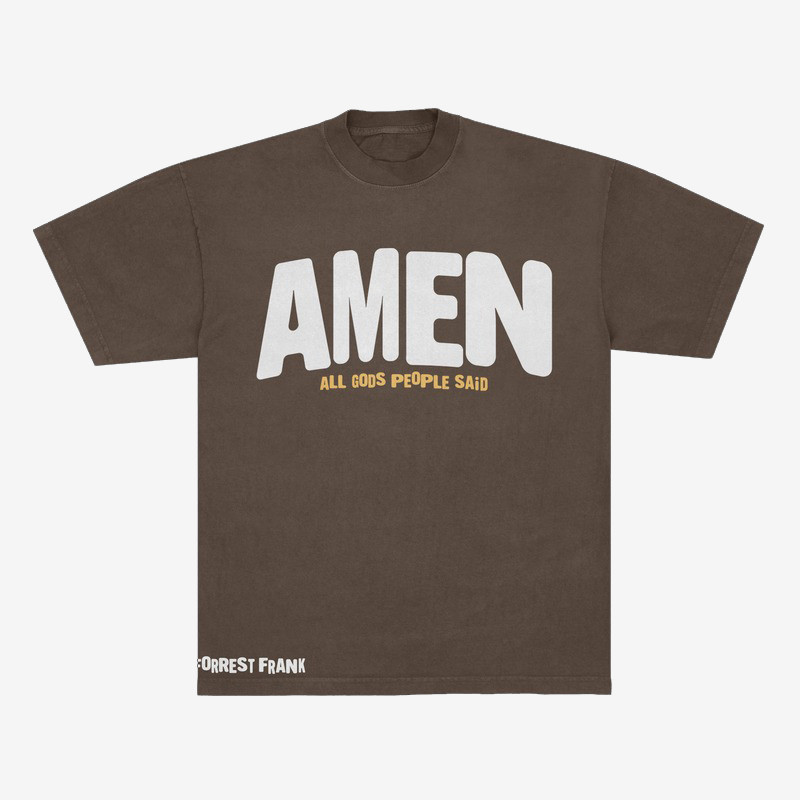 Forrest Frank Merch Amen All Gods People Said T-Shirt Forrest Frank Clothing Unique Fan Gifts