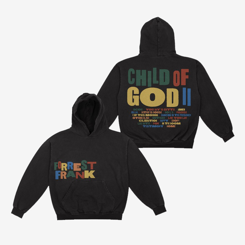 Forrest Frank Merch Child Of God II Hoodie Child Of God Concert Tour Clothing Gifts For Fans
