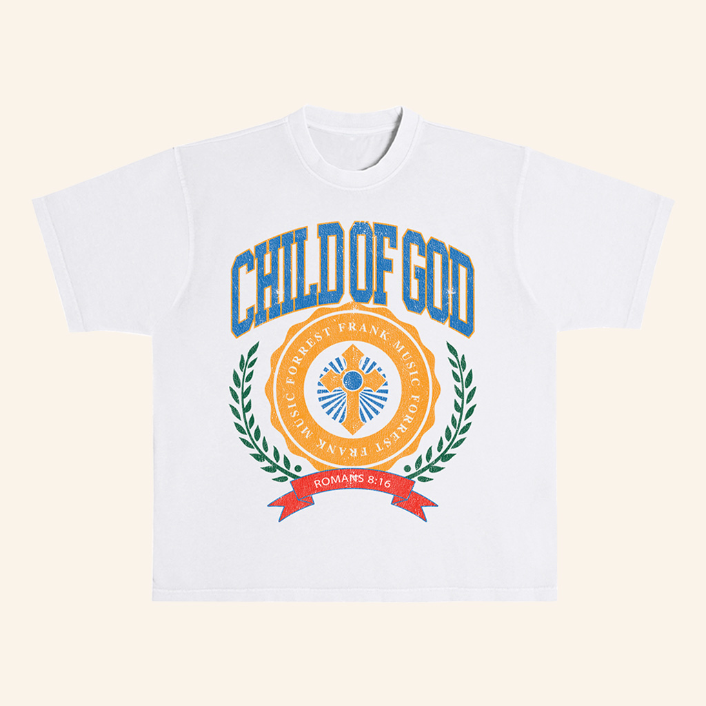 Forrest Frank Merch Child Of God Shirt COG Crest White T-Shirt Forrest Frank Tour Merch Forrest Frank Merch Child Of God Shirt COG Crest White T-Shirt Forrest Frank Tour Merch
