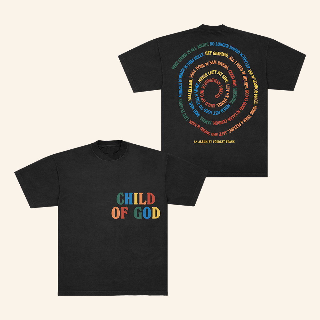 Forrest Frank Merch Child Of God T-Shirt Forrest Frank Tour Merch Xmas Presents For Him Forrest Frank Merch Child Of God T-Shirt Forrest Frank Tour Merch Xmas Presents For Him