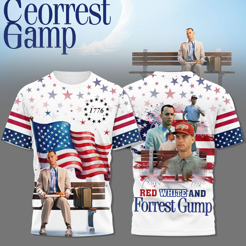 Forrest Gump Independence Day Special Edition T-Shirt Gifts For Dad