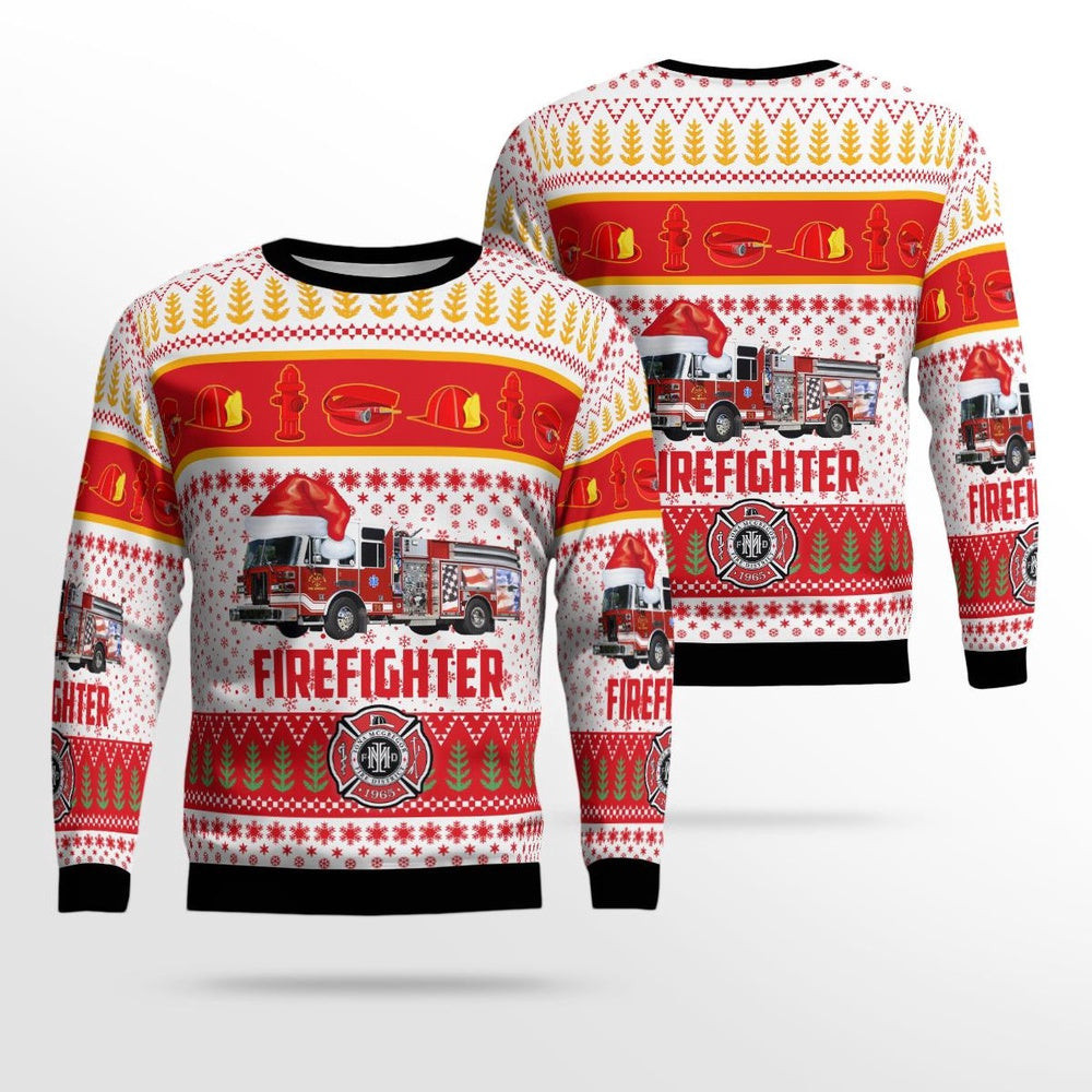Fort Myers Lee County Florida Iona McGregor Fire Protection And Rescue Service District Christmas Ugly Sweater Xmas Unisex Sweater Christmas Gifts For Men Women