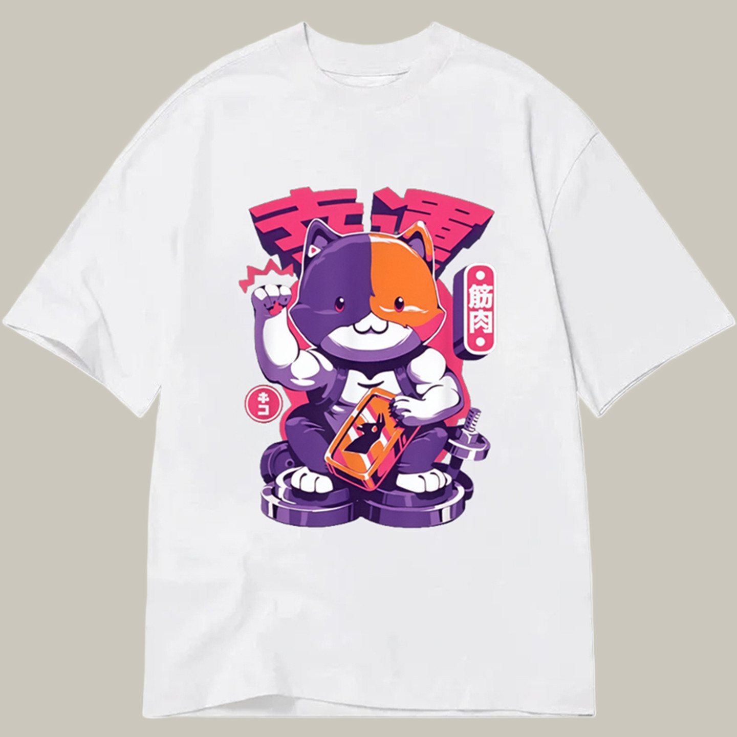 Fortnite Meowscles Lucky Cat Classic Shirt Humor Graphic T-Shirts Cool Christmas Gifts