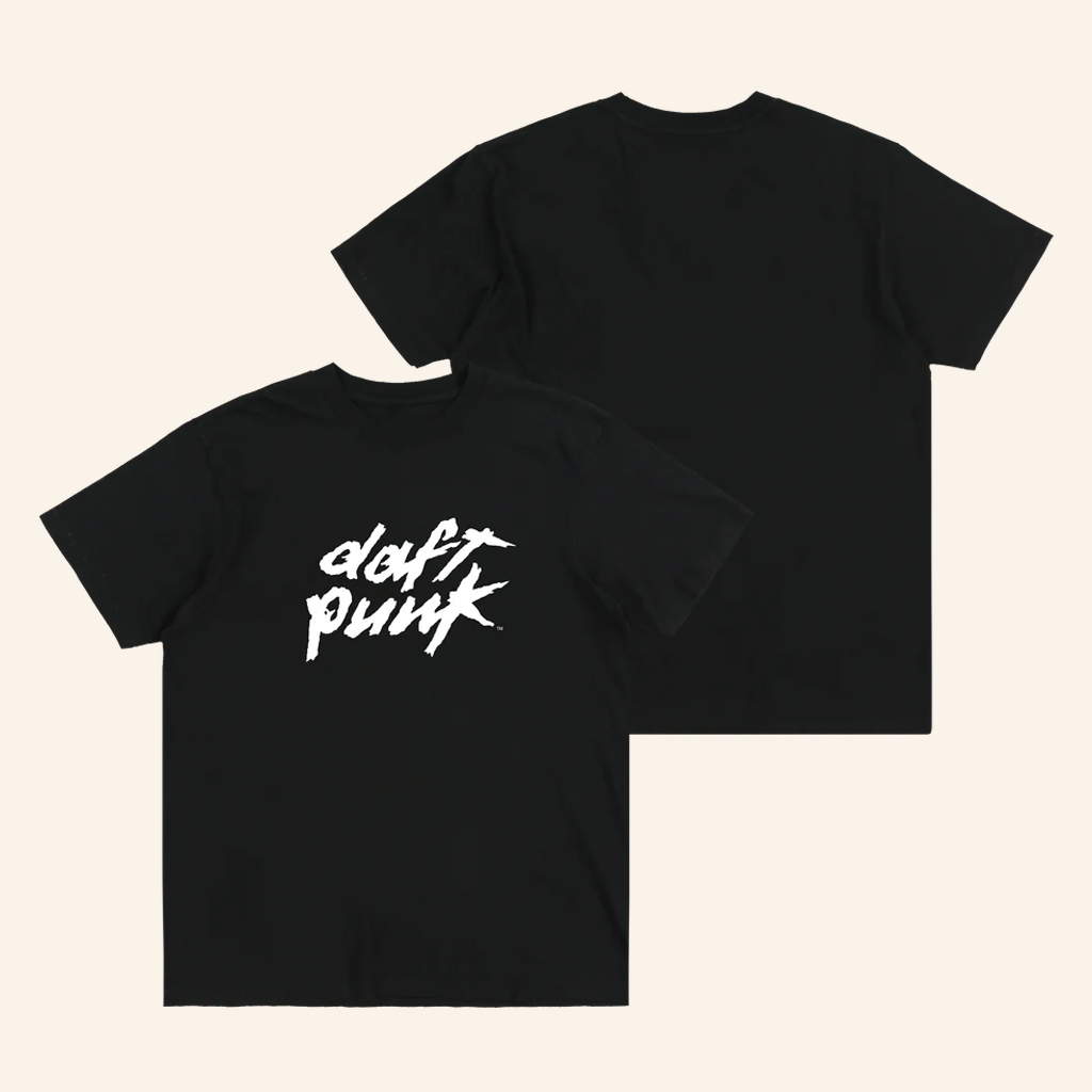 Fortnite x Daft Punk Merch Black Daft Punk Logo T-Shirt Christmas Gift Ideas For Boyfriend