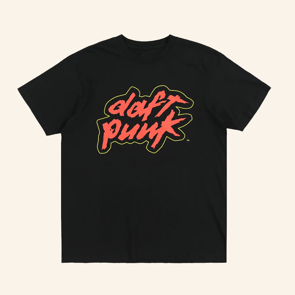 Fortnite x Daft Punk Merch Classic Daft Punk Logo Black T-Shirt Christmas Ideas For Boyfriend