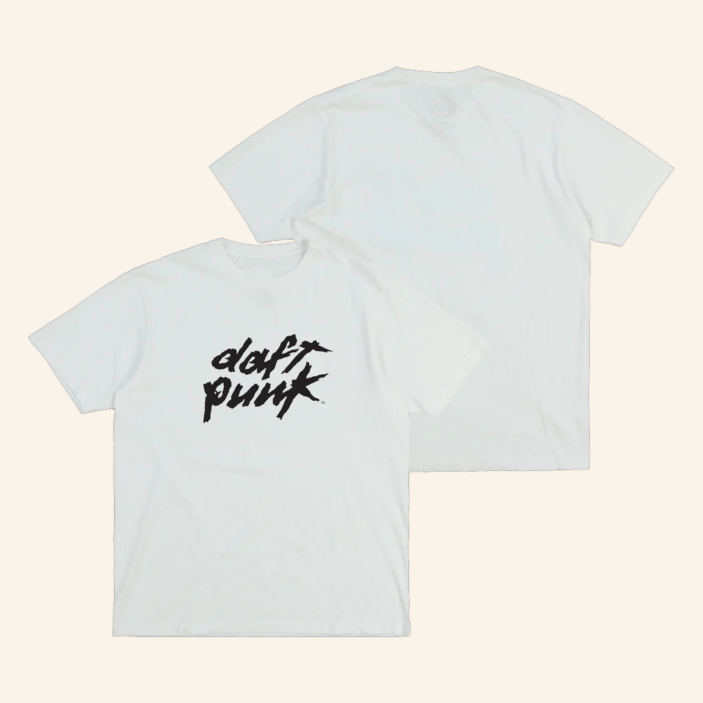 Fortnite x Daft Punk Merch White Daft Punk Logo T-Shirt Christmas Gifts For Guys