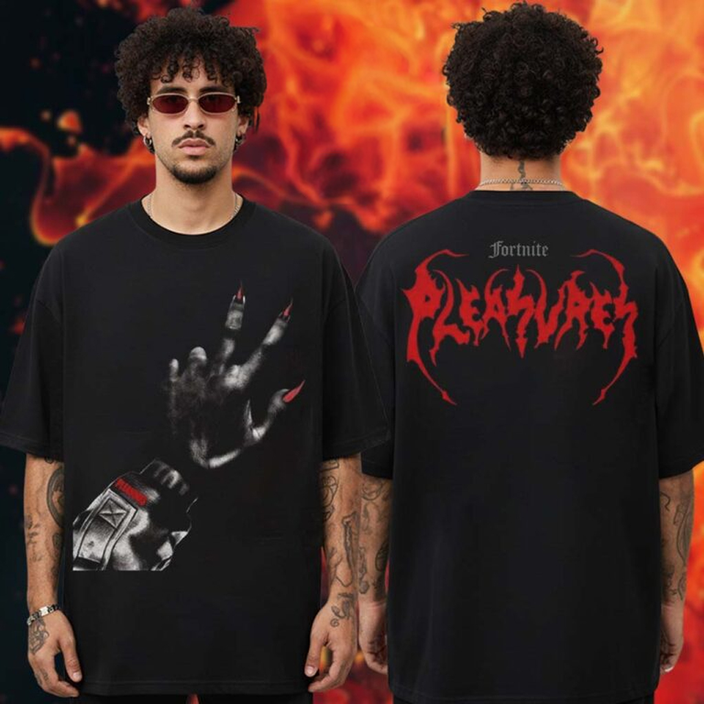 Fortnite x Pleasures Merch Collection Blood Oath T-Shirt Unique Gifts For Brothers