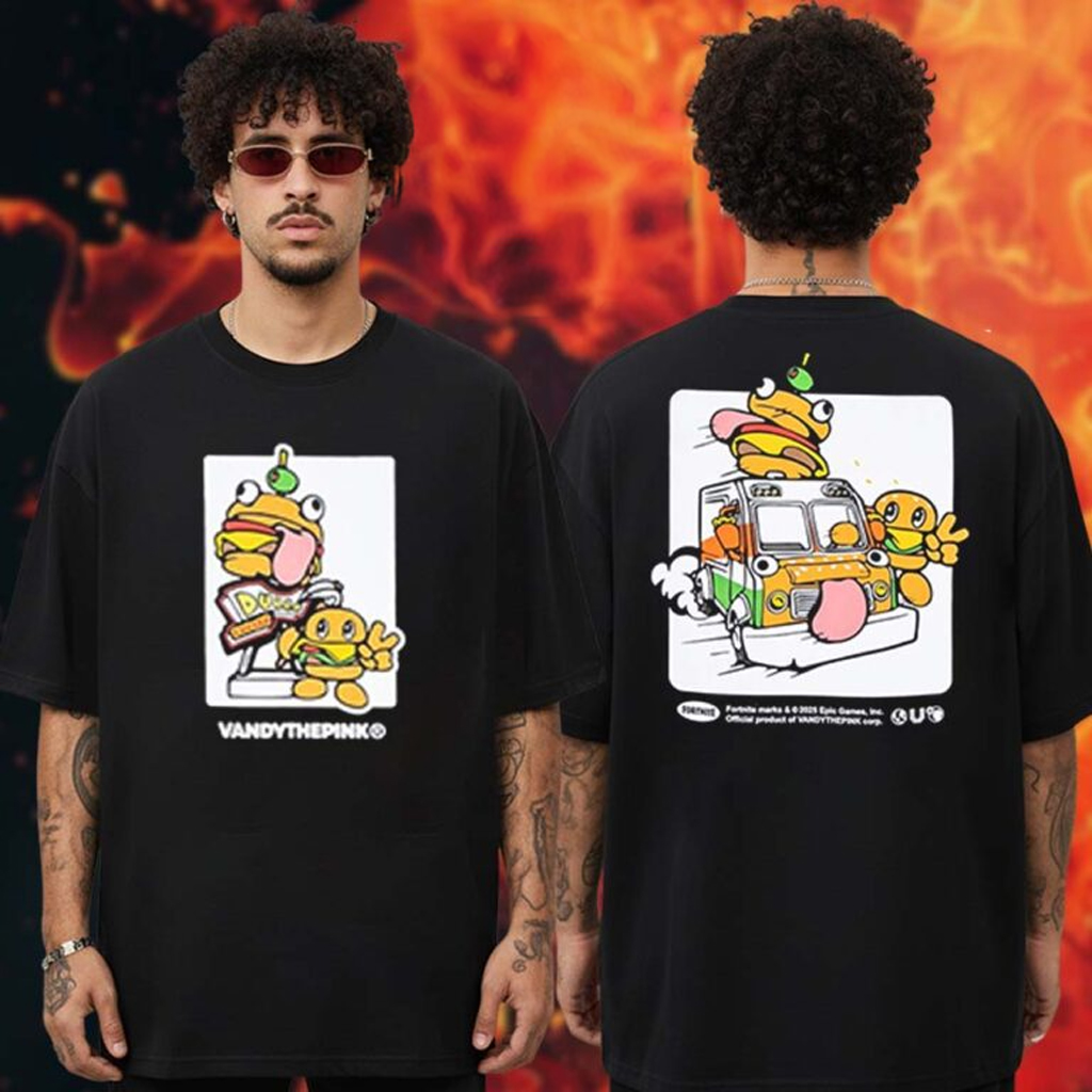 Fortnite x VANDYTHEPINK Merch Collection Snack Truck T-Shirt Best Gifts For Boyfriend
