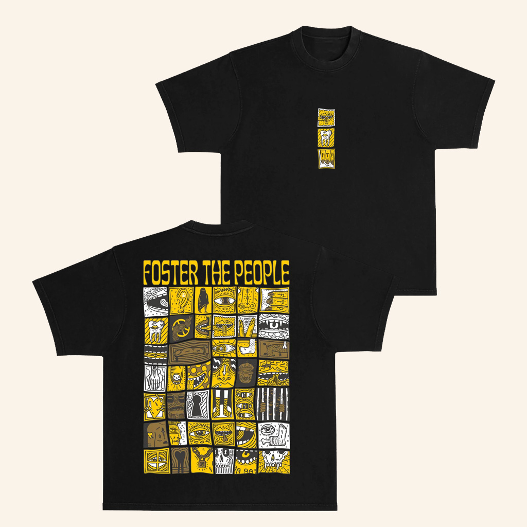 Foster The People Merch Block T-Shirt Christmas Gifts For Pop Fans