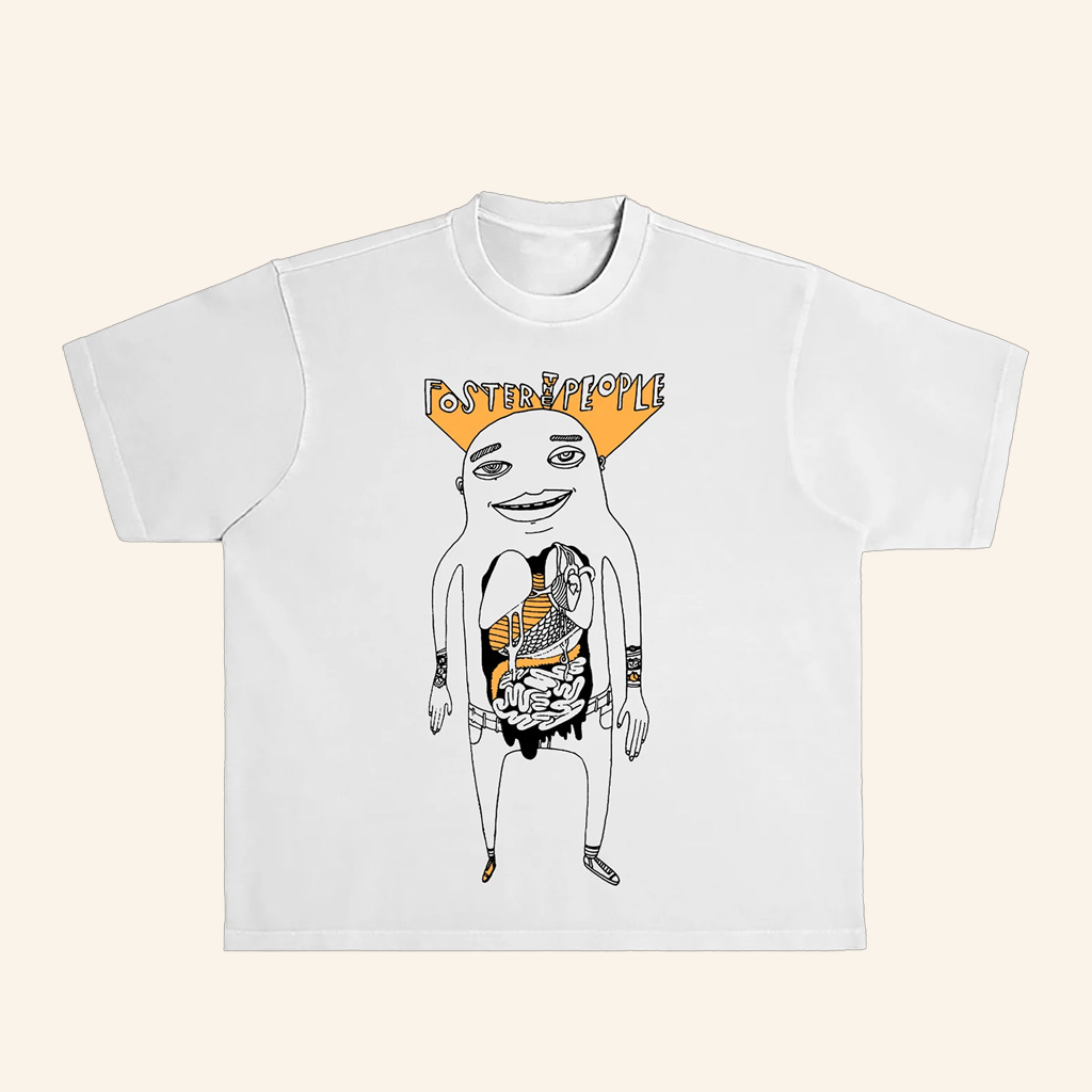 Foster The People Merch Yellow Organ T-Shirt Xmas Gifts For Brother