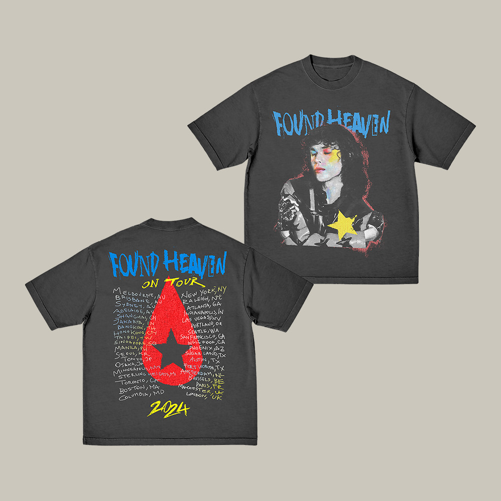 Found Heaven On Tour Dateback Conan Gray T-Shirt Music Concert Tee Good Gift For Fans