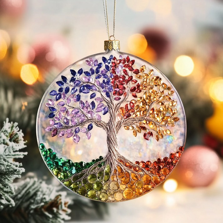 Four Season Tree Of Life Christmas Ornament Meaningful Decoration Ornaments For Grandma
