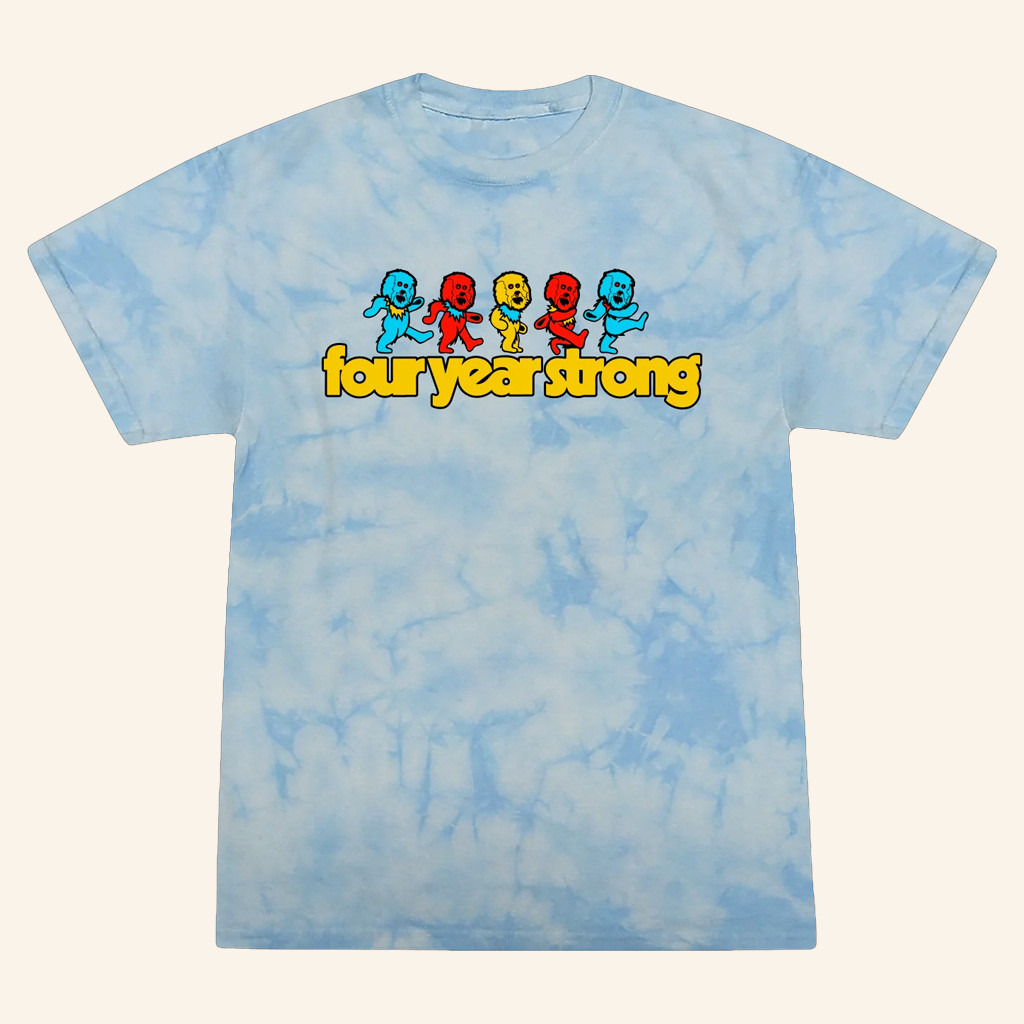 Four Year Strong Merch I Want To See You Dance Tie Dye T-Shirt Best Christmas Gifts For Friends