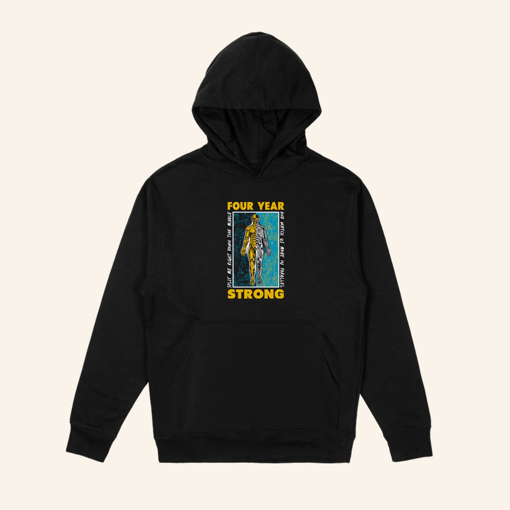 Four Year Strong Merch Split Down The Middle Hoodie Christmas Present For Husband Four Year Strong Merch Split Down The Middle Hoodie Christmas Present For Husband