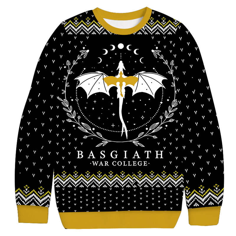 Fourth Wing Inspired Christmas Ugly Sweatshirt Holiday Lounge Wear Top Gift Ideas Fourth Wing Inspired Christmas Ugly Sweatshirt Holiday Lounge Wear Top Gift Ideas