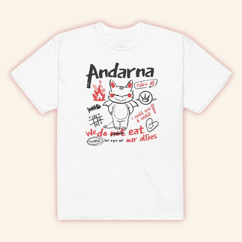 Fourth Wing Merch Andarna T-Shirt Gifts For Friends