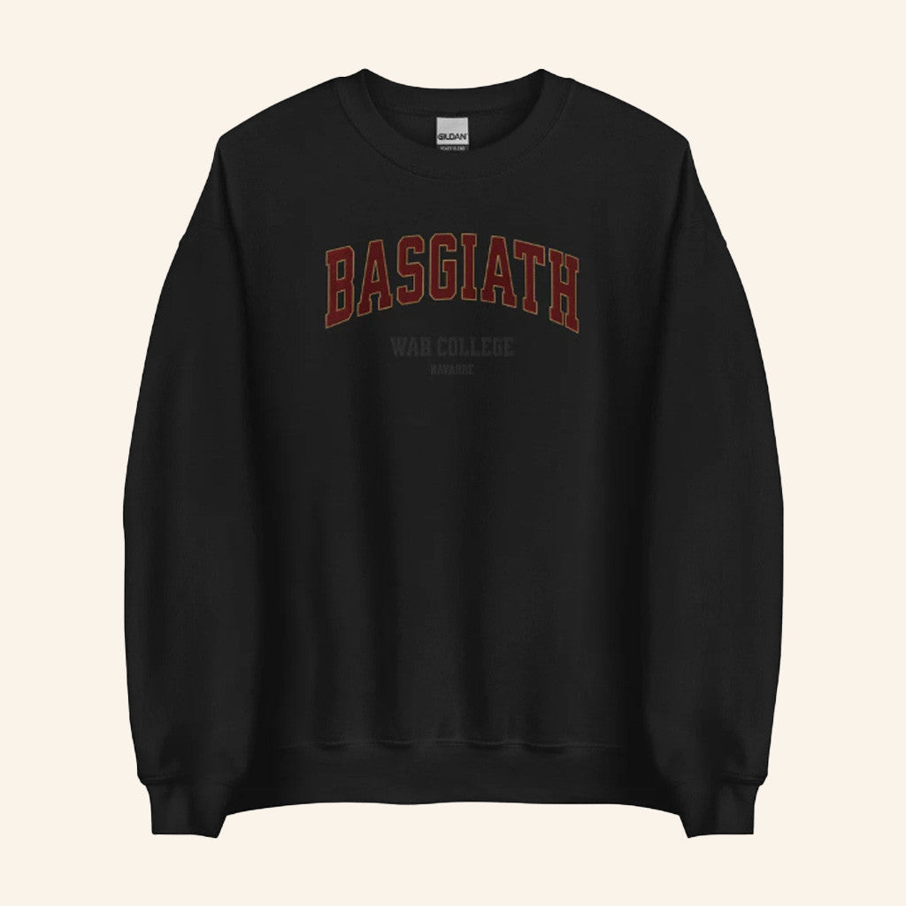 Fourth Wing Merch Basgiath War College Embroidered Sweatshirt Gifts For Best Friends Fourth Wing Merch Basgiath War College Embroidered Sweatshirt Gifts For Best Friends