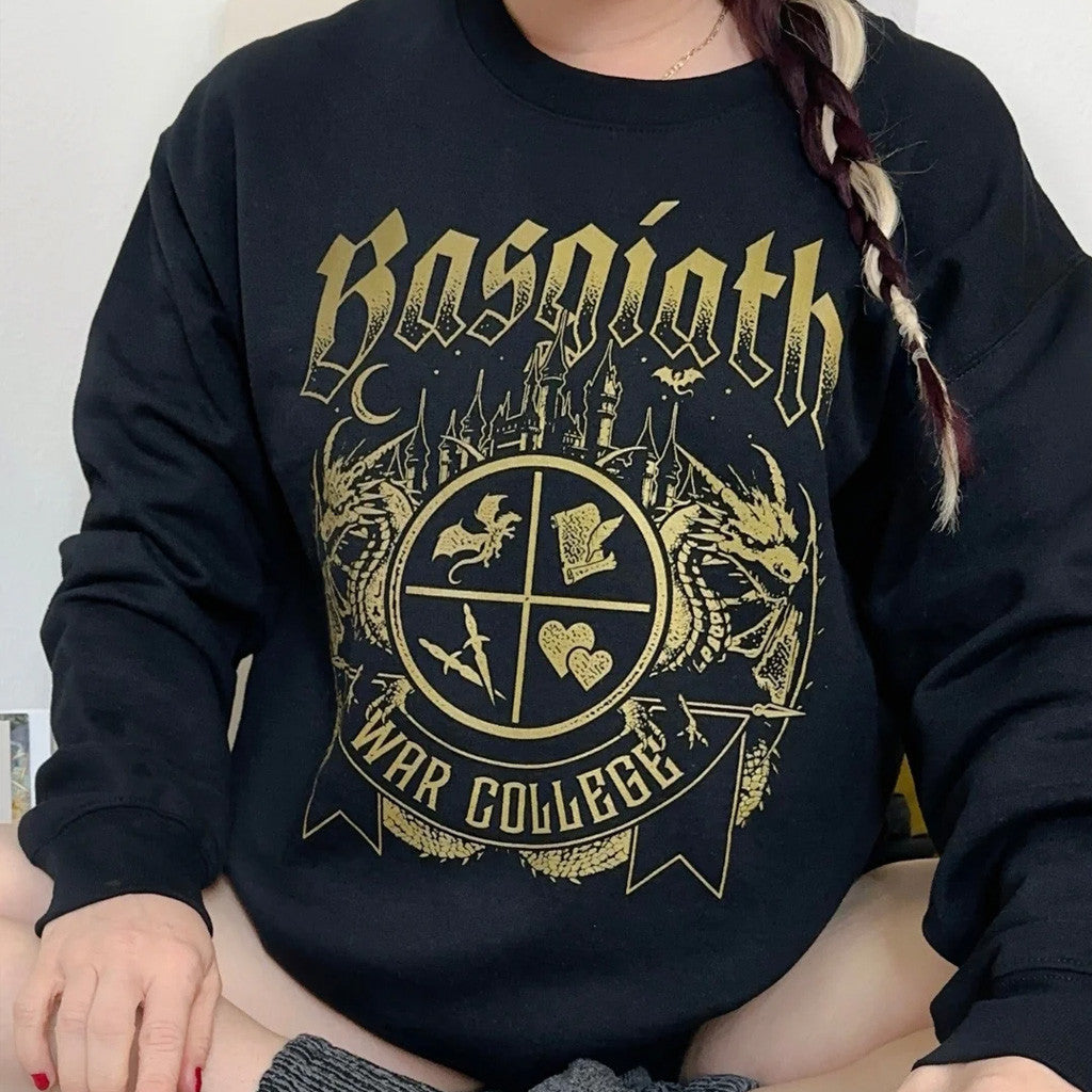 Fourth Wing Merch Basgiath War College Sweatshirt Gifts For Girlfriends Fourth Wing Merch Basgiath War College Sweatshirt Gifts For Girlfriends