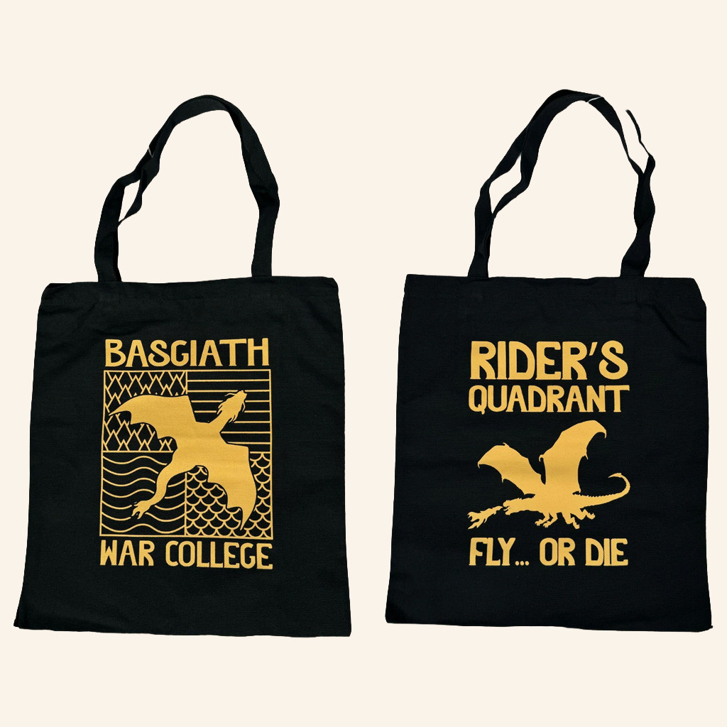 Fourth Wing Merch Basgiath War College Tote Bag Unique Gifts For Sisters
