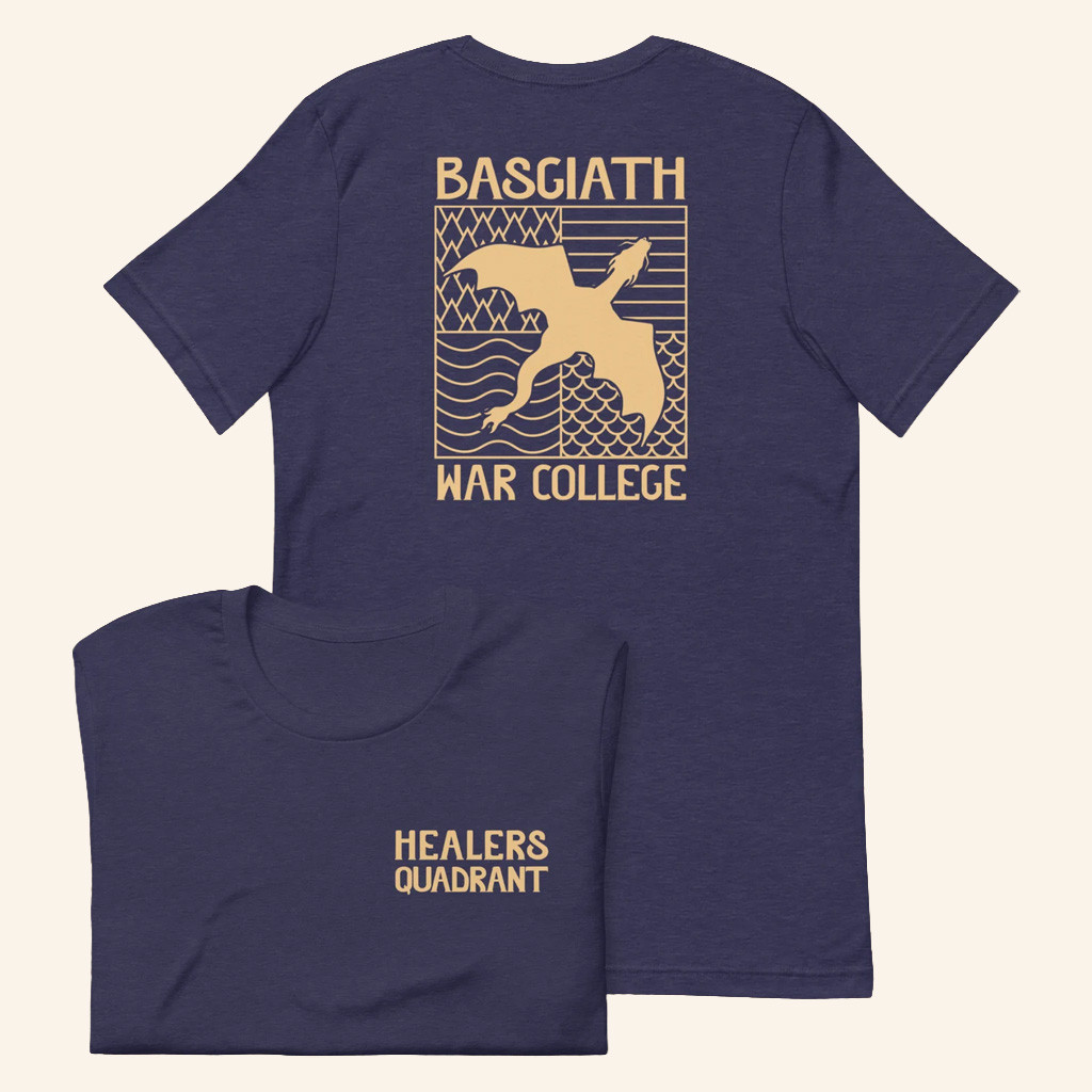 Fourth Wing Merch Healers Quadrant T-Shirt Basgiath War College Shirt Gifts For Him