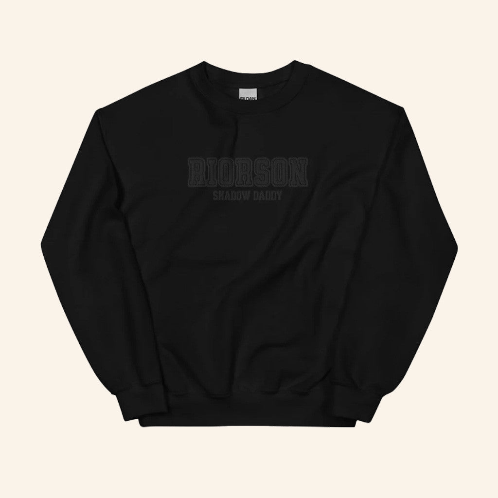 Fourth Wing Merch Riorson Shadow Daddy Embroidered Sweatshirt Present For Husband Fourth Wing Merch Riorson Shadow Daddy Embroidered Sweatshirt Present For Husband