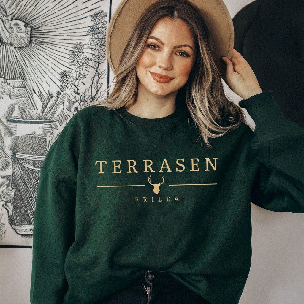 Fourth Wing Merch Terrasen Sweatshirt Present For Daughter Fourth Wing Merch Terrasen Sweatshirt Present For Daughter