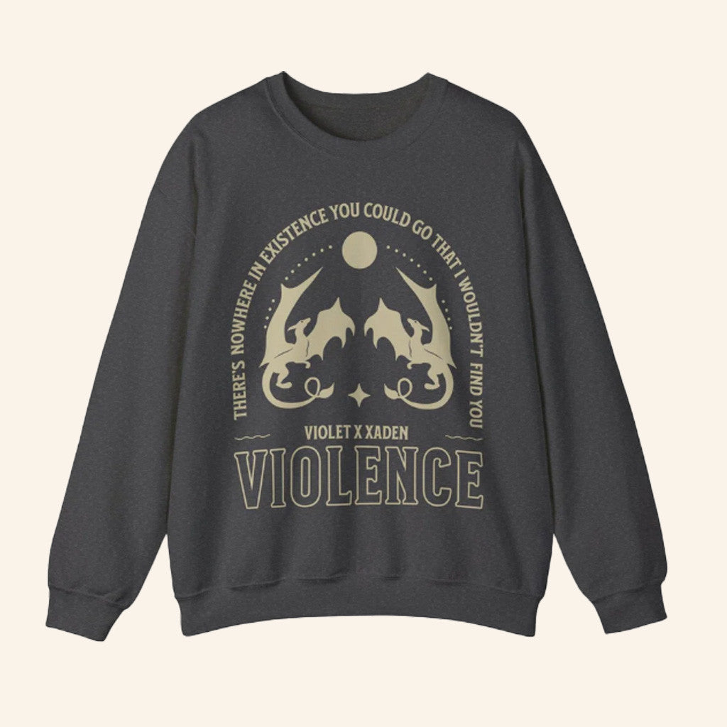 Fourth Wing Merch Violence Sweatshirt Present For Best Friends Fourth Wing Merch Violence Sweatshirt Present For Best Friends