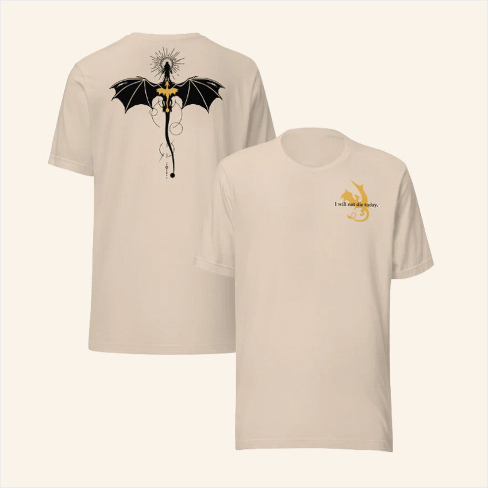 Fourth Wing Merch Violet Dragon Relic T-Shirt Best Gifts For Boyfriend Gifts For Friends