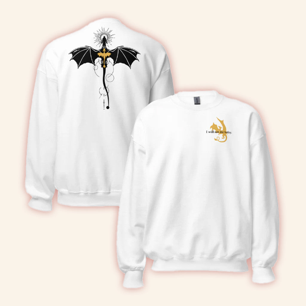 Fourth Wing Merch Violet Sorrengail Dragon Relic Sweatshirt White Best Gifts For Him Fourth Wing Merch Violet Sorrengail Dragon Relic Sweatshirt White Best Gifts For Him