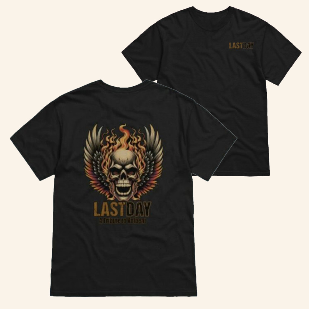 Fourthwall Merch Last Day Logo T-Shirt A Tribute To Volbeat Shirt Gifts For Rock Fans