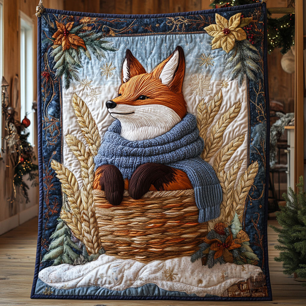 Fox Dreams Quilt Comfortable Microfiber Quilt Blanket for Everyday Use
