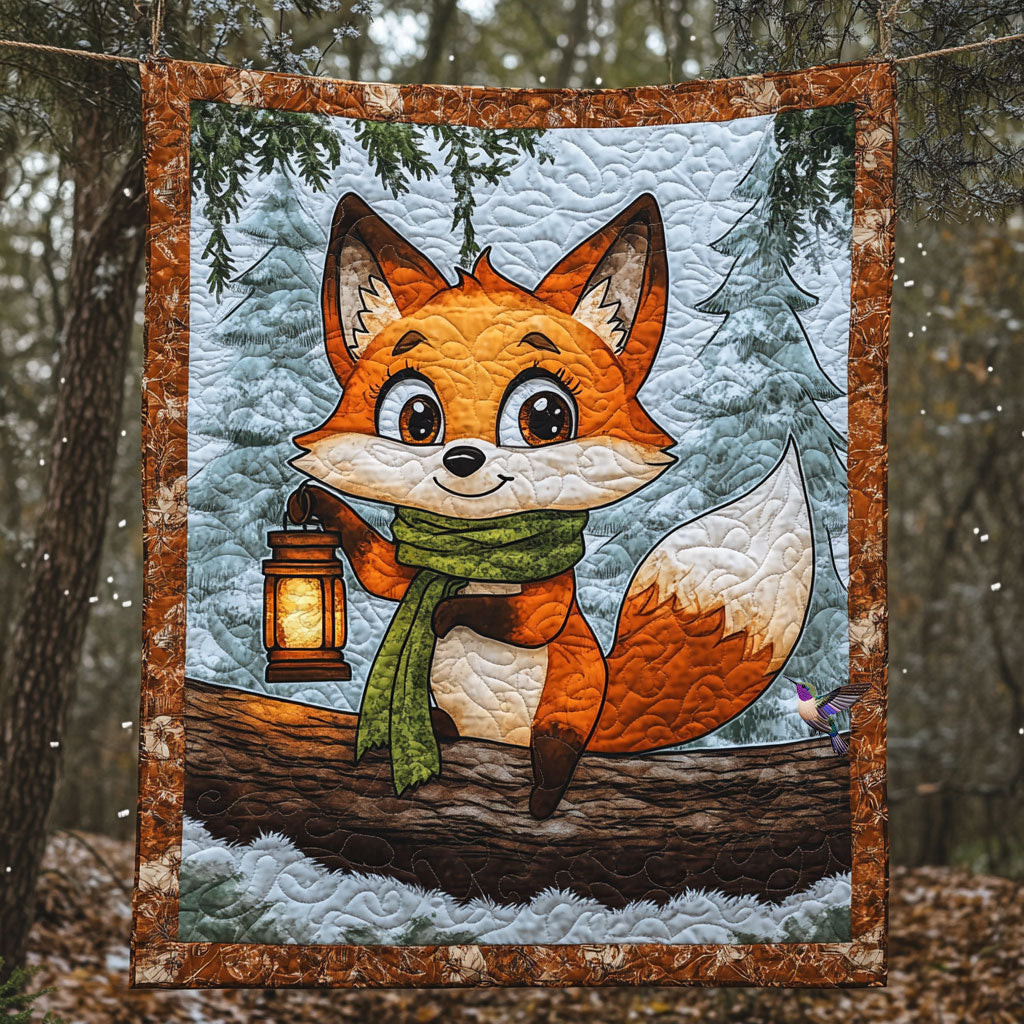 Fox Happy Holiday Xmas Quilt Blanket Gifts To Get Your Mom For Christmas