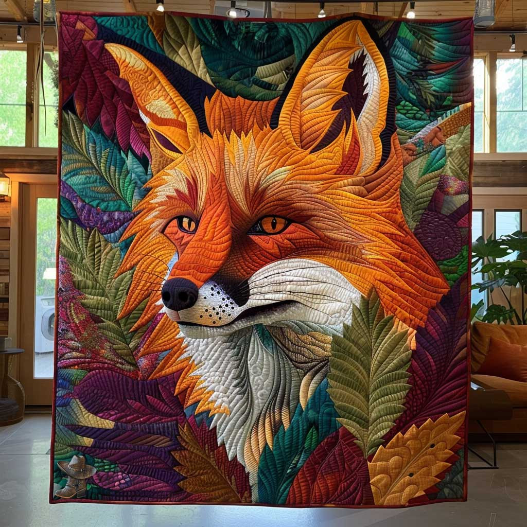 Fox In The Forest Holiday Xmas Quilt Blanket Gifts To Get Your Mom For Christmas