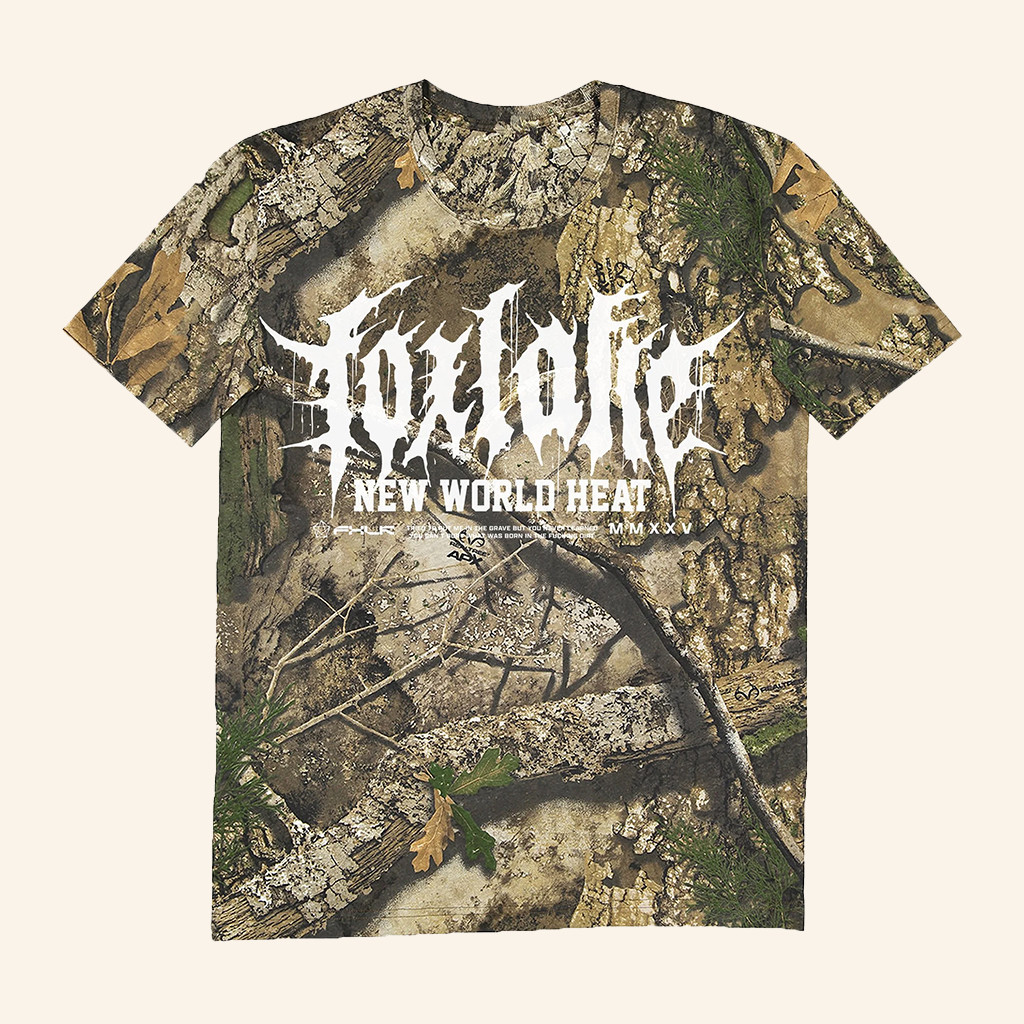 Fox Lake Merch New World Heat Camouflage T-Shirt Music Lover Gift Ideas For Him