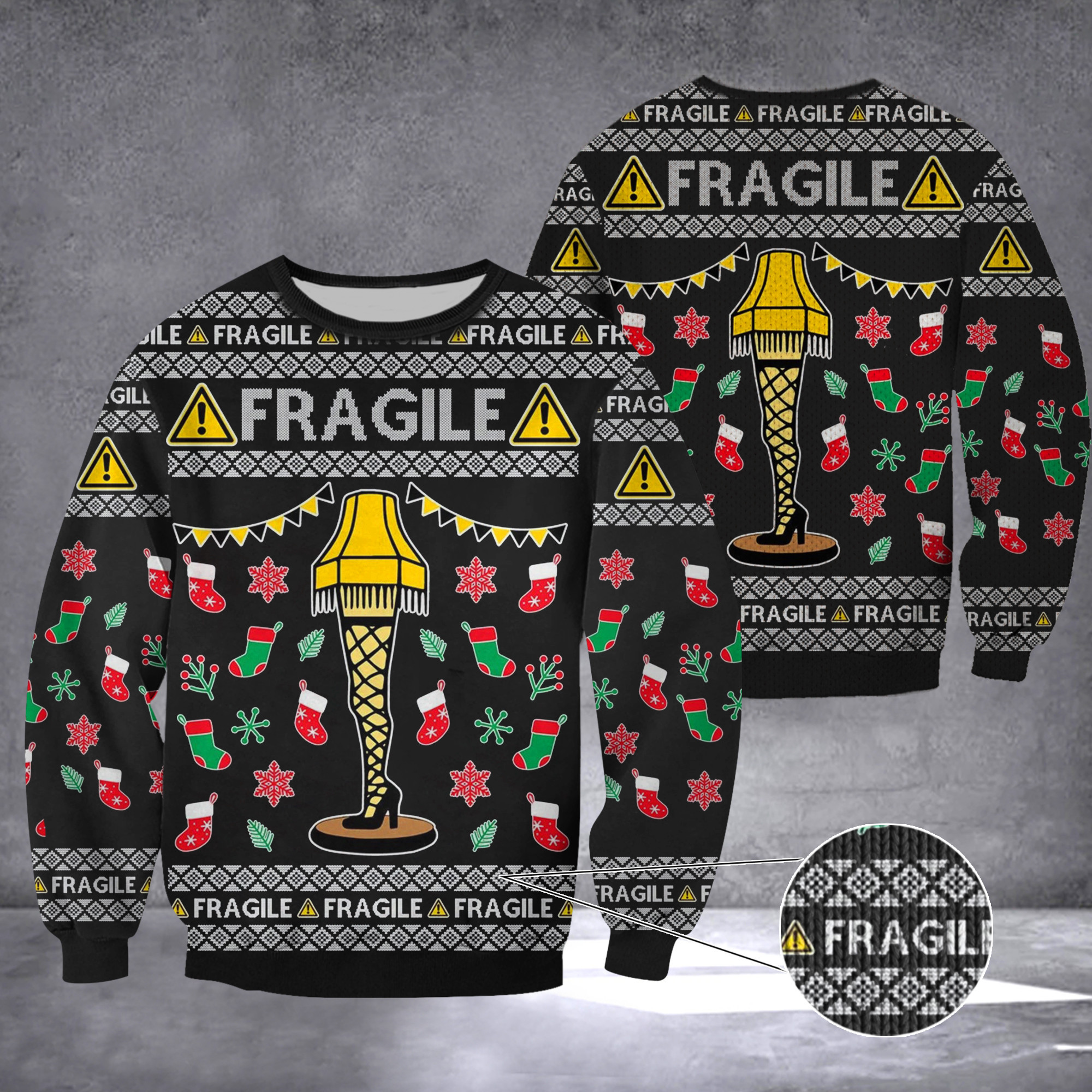 Fragile Leg Lamp Sweater Christmas Story Fragile Sweater Gift For Men Women
