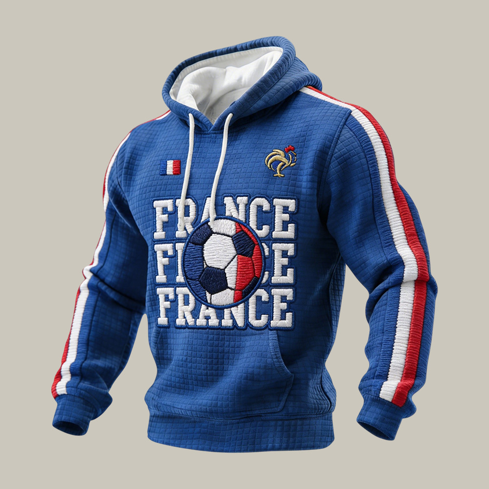 France FIFA World Cup 2026 Hoodie France Flag Soccer Apparel Soccer Fan Gear
