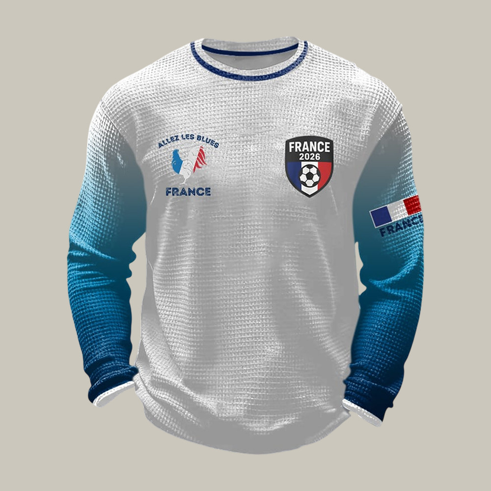 France FIFA World Cup 2026 Long Sleeve Shirt Soccer Apparel Cool Gift For Father
