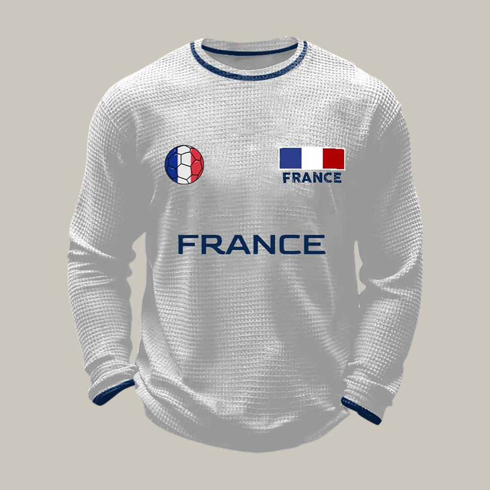 France FIFA World Cup 2026 Long Sleeve Shirt World Cup Apparel Present Idea For Fans