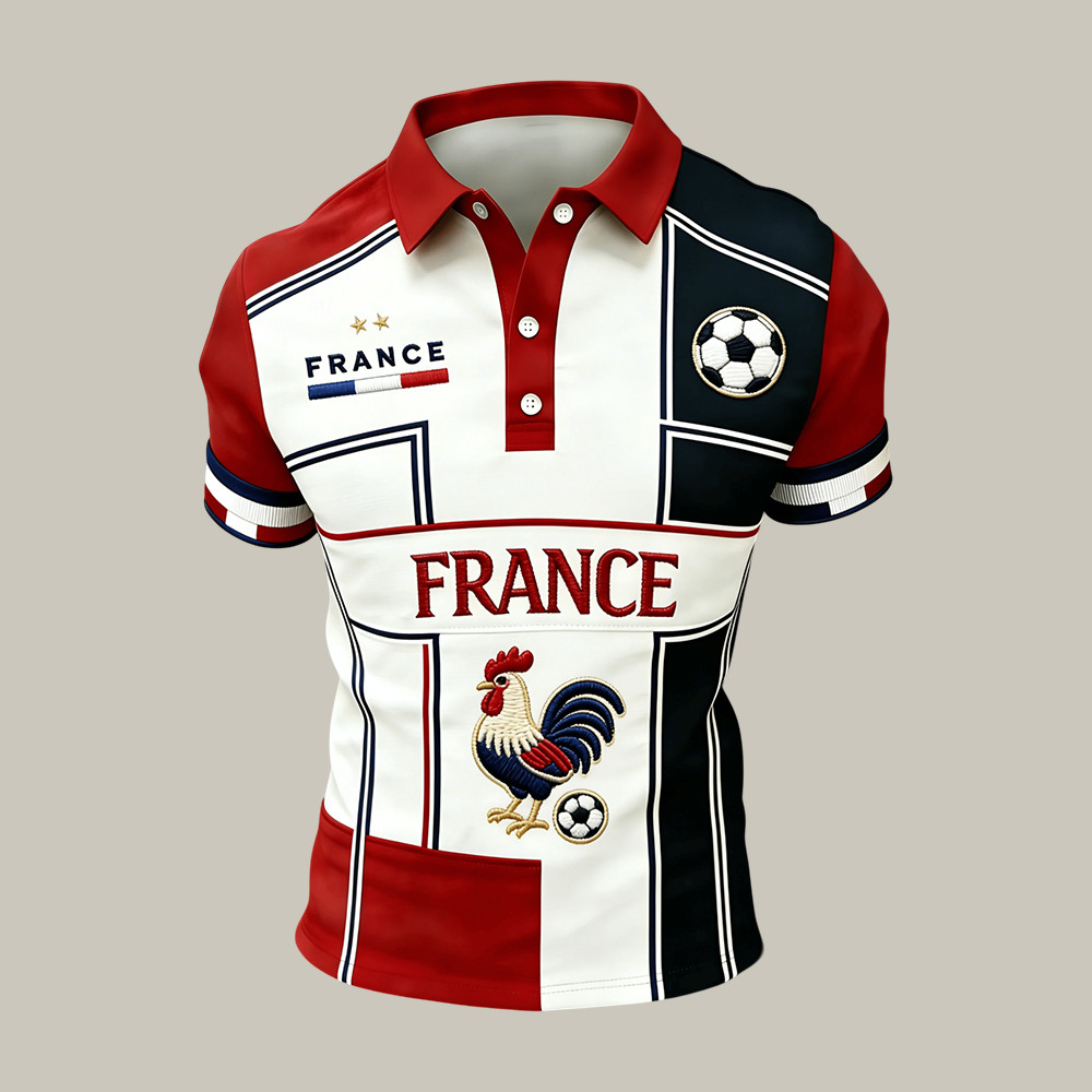 France FIFA World Cup 2026 Rooster Polo Shirt World Cup Attire Soccer Lover Gift For Husband