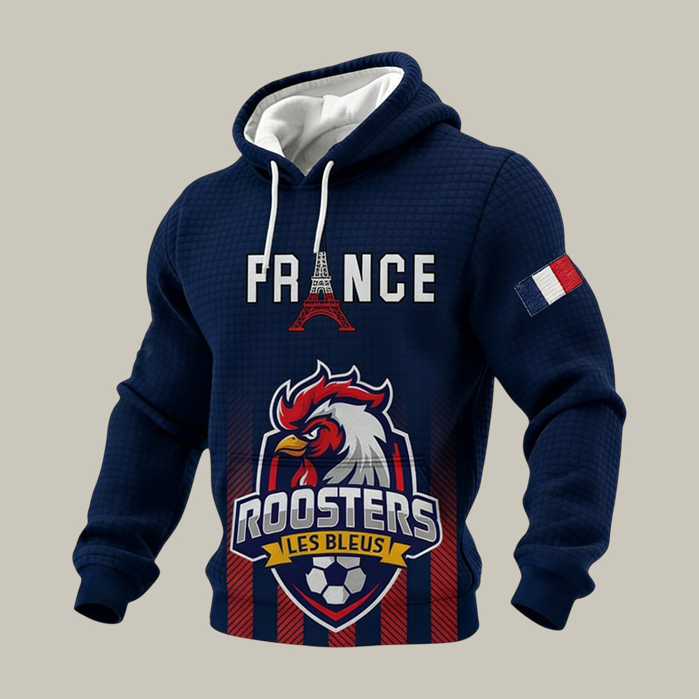 France FIFA World Cup 2026 Roosters Hoodie World Cup Apparel Soccer Lover Gifts