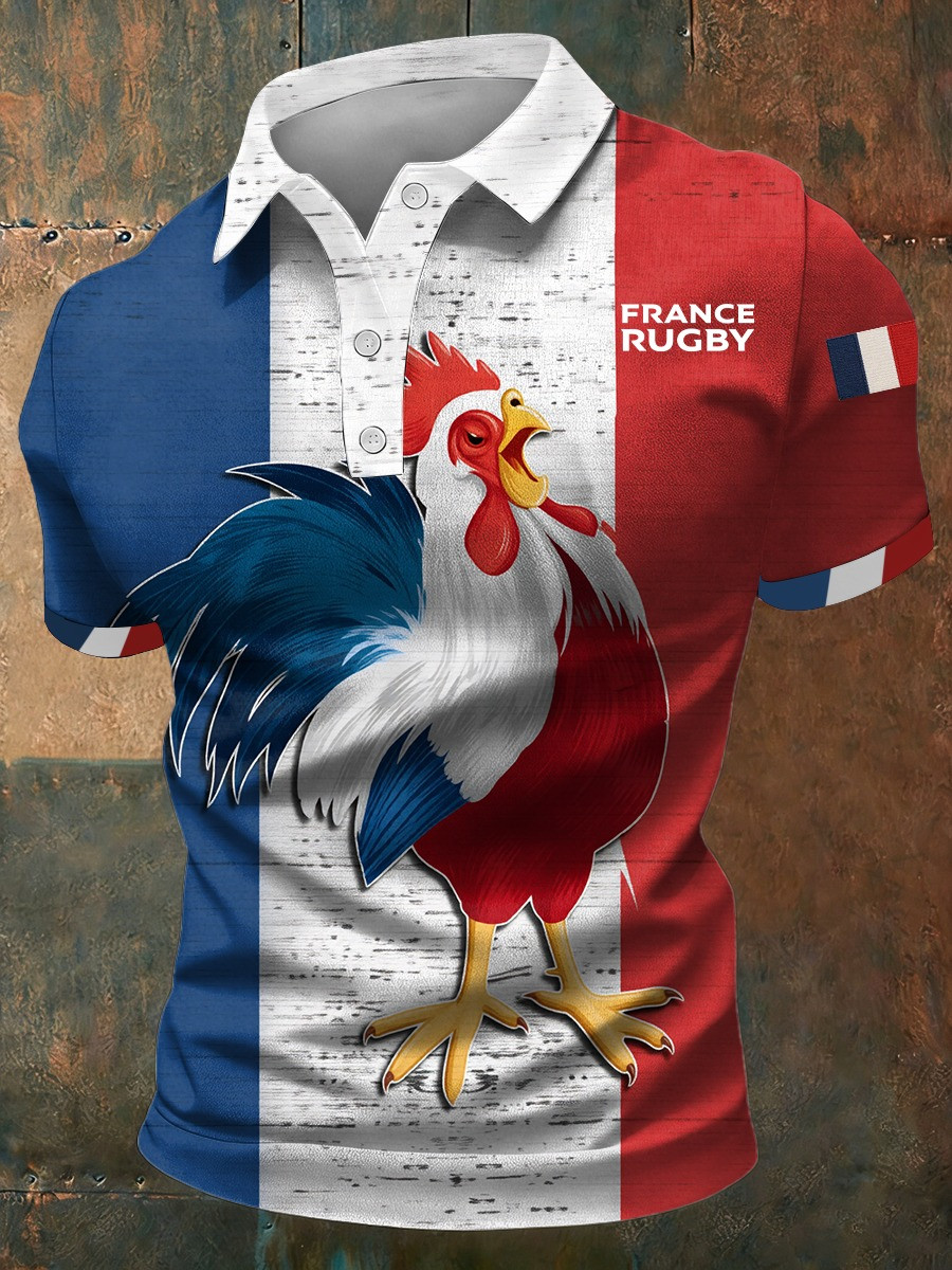 France Rugby League Polo Shirt Six Nations Match Day Clothing Rugby League Merch