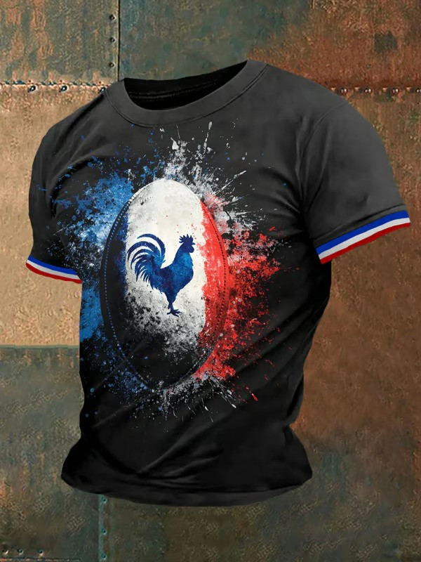 France Rugby Rooster Rugby Ball T-Shirt Fan Gear Trending Shirt Gift For Rugby Fans