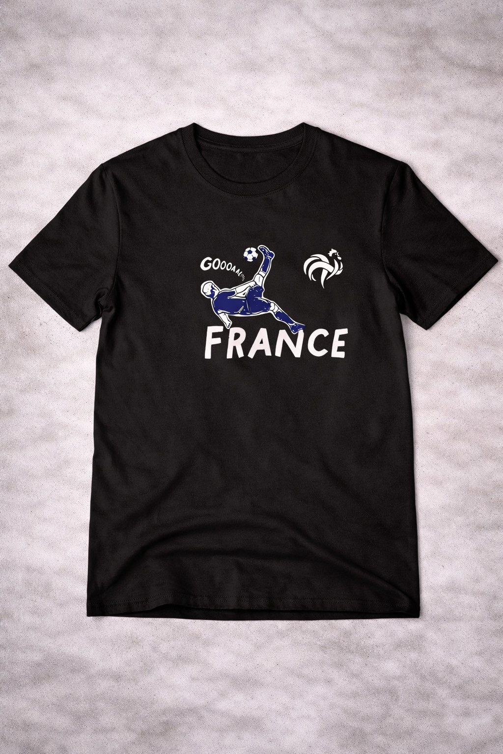 France Soccer Impressions T-Shirt Acrobatic Bicycle Kick Merch National Team Fans Gift