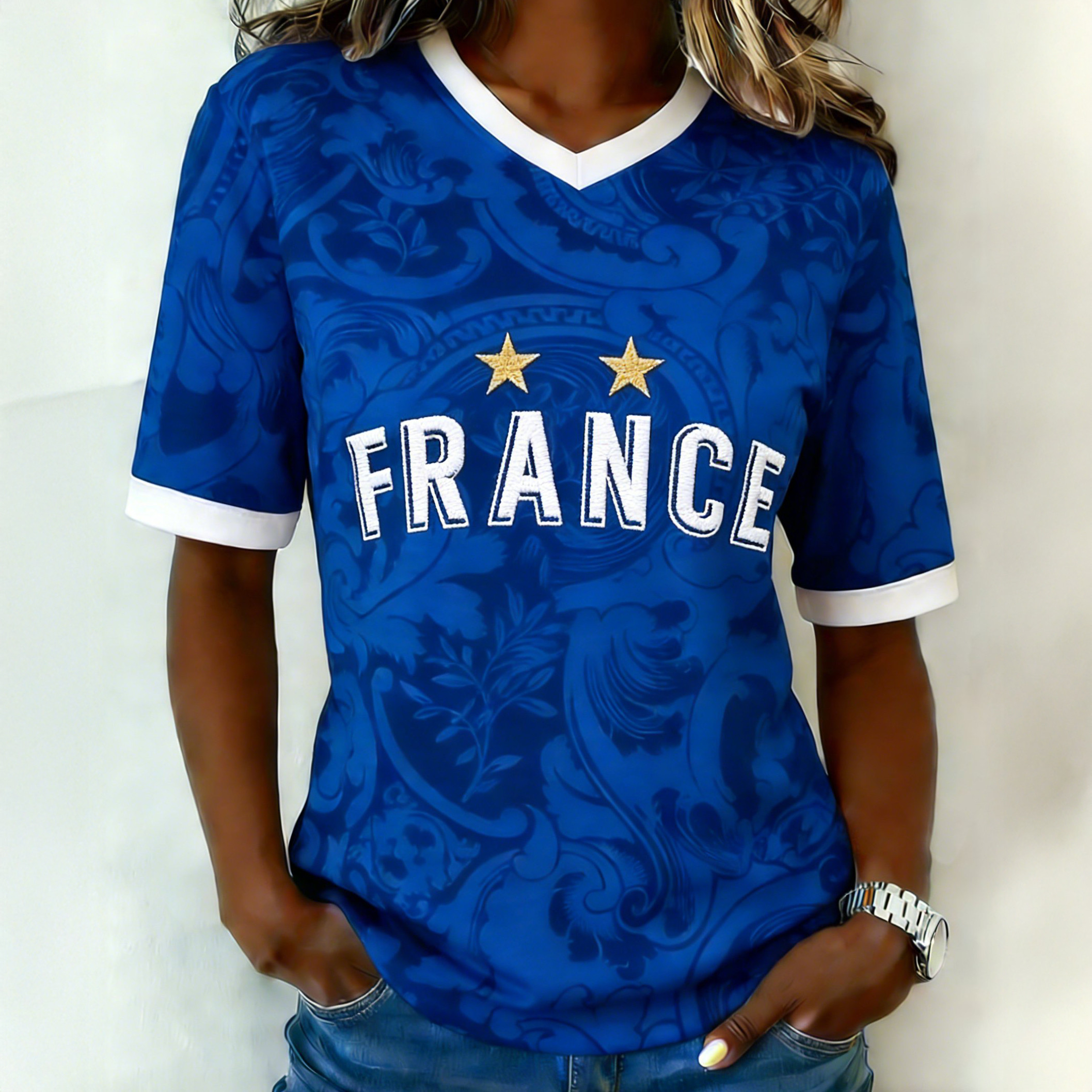 France World Cup 2026 Group Stage Matches V-Neck Shirt Game Day Shirt Soccer Lover Gift For Mom