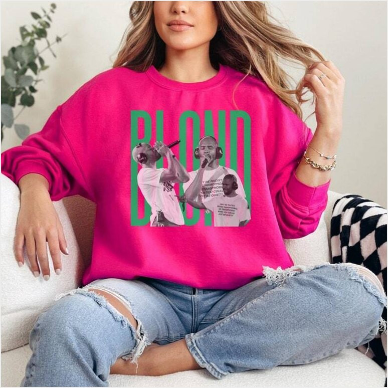Frank Ocean Blonded Sweatshirt Blonde Inspired Gifts For Him Merch Clothing