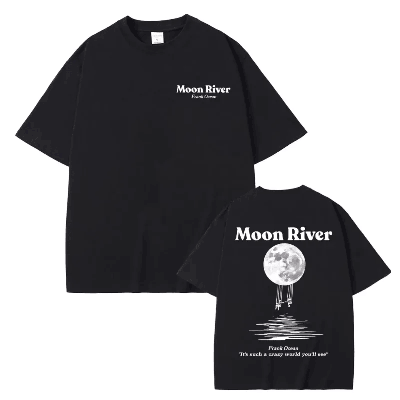 Frank Ocean Merch Moon River T-Shirt Clothing Best Gifts For Frank Ocean Fans