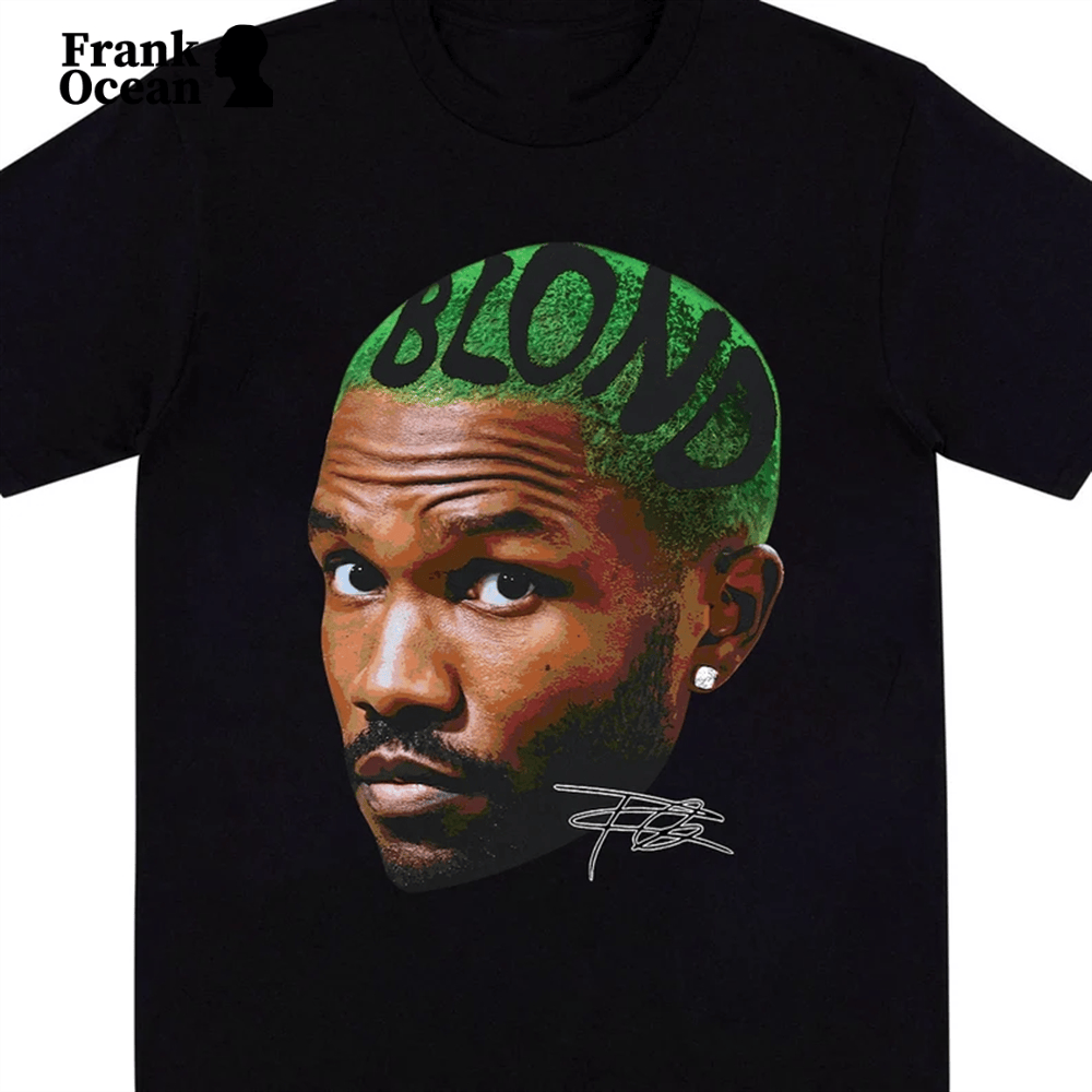 Frank Ocean Merch Shirt Big Face Signature Blond Frank Ocean Merch Concert Tour Fan Gifts