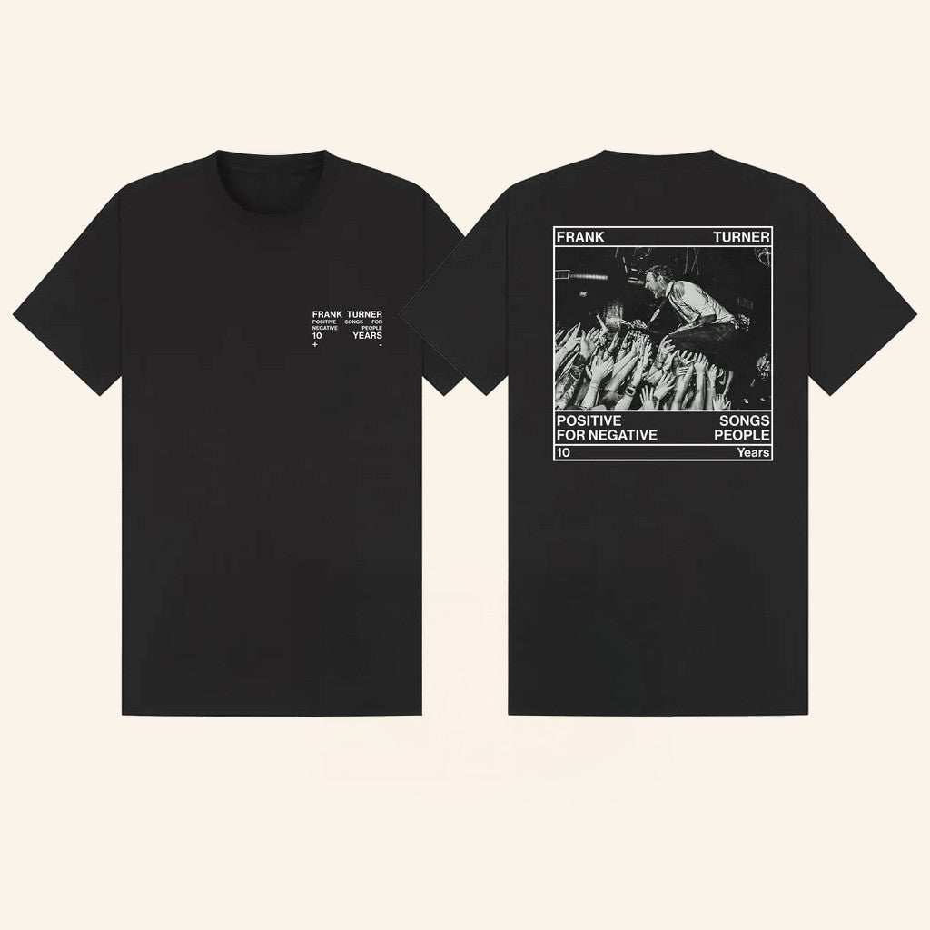 Frank Turner Merch Positive Songs For Negative People 10Th Anniversary T-Shirt Gifts For Fan Frank Turner Merch Positive Songs For Negative People 10Th Anniversary T-Shirt Gifts For Fan