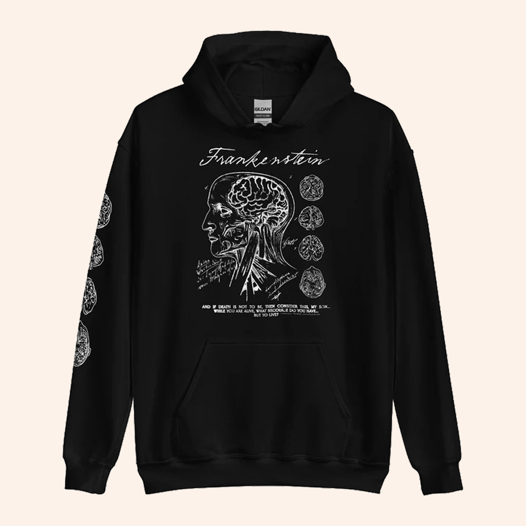 Frankenstein 2025 Merch Frankenstein Hoodie Anatomy Drawing Hoodie Dad Christmas Gifts
