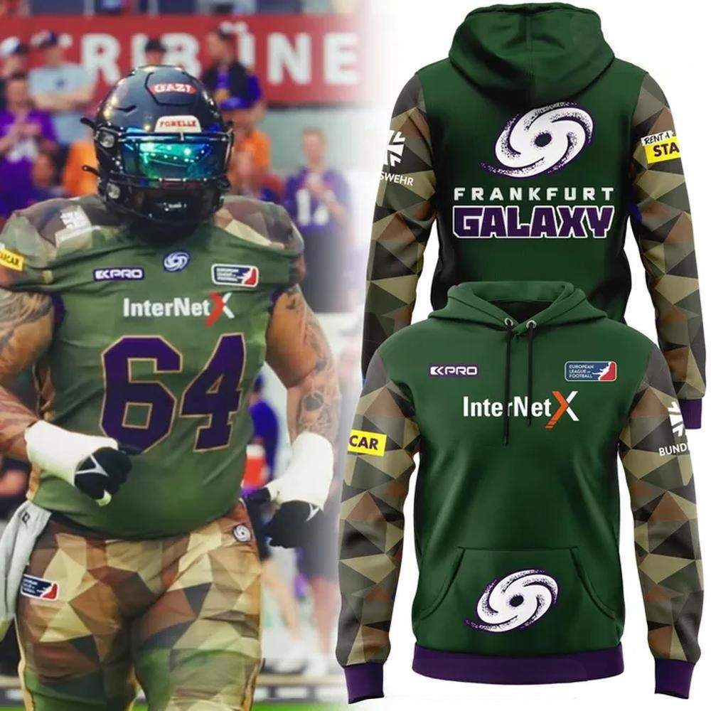 Frankfurt Galaxy Bundeswehr Limited Edition Hoodie Unique Gifts For Football Fans